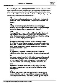 Worksheets Year 10: Beatles To Bollywood