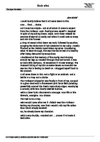 Worksheets Year 9: Back alive