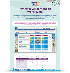 Review Level Content on WordFlyers